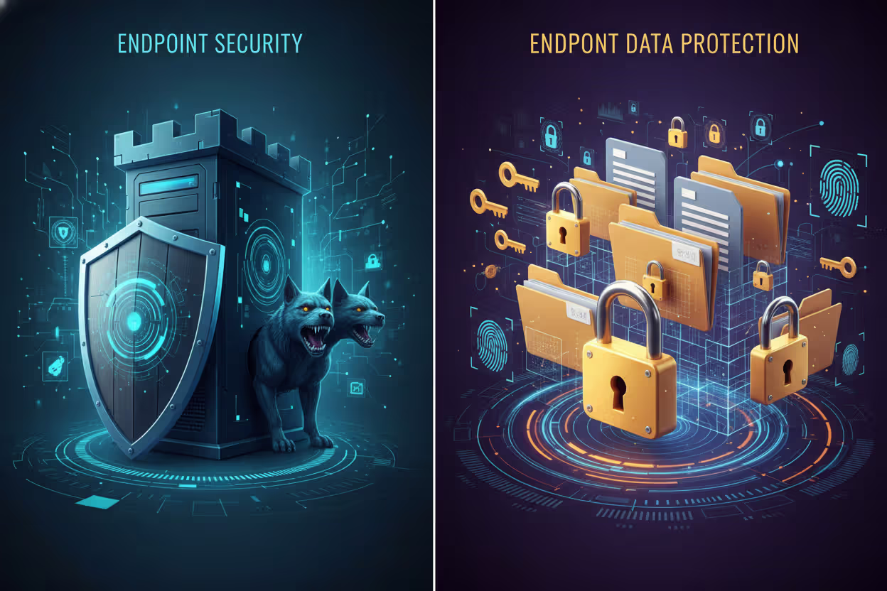 Comparison of endpoint security and endpoint data protection