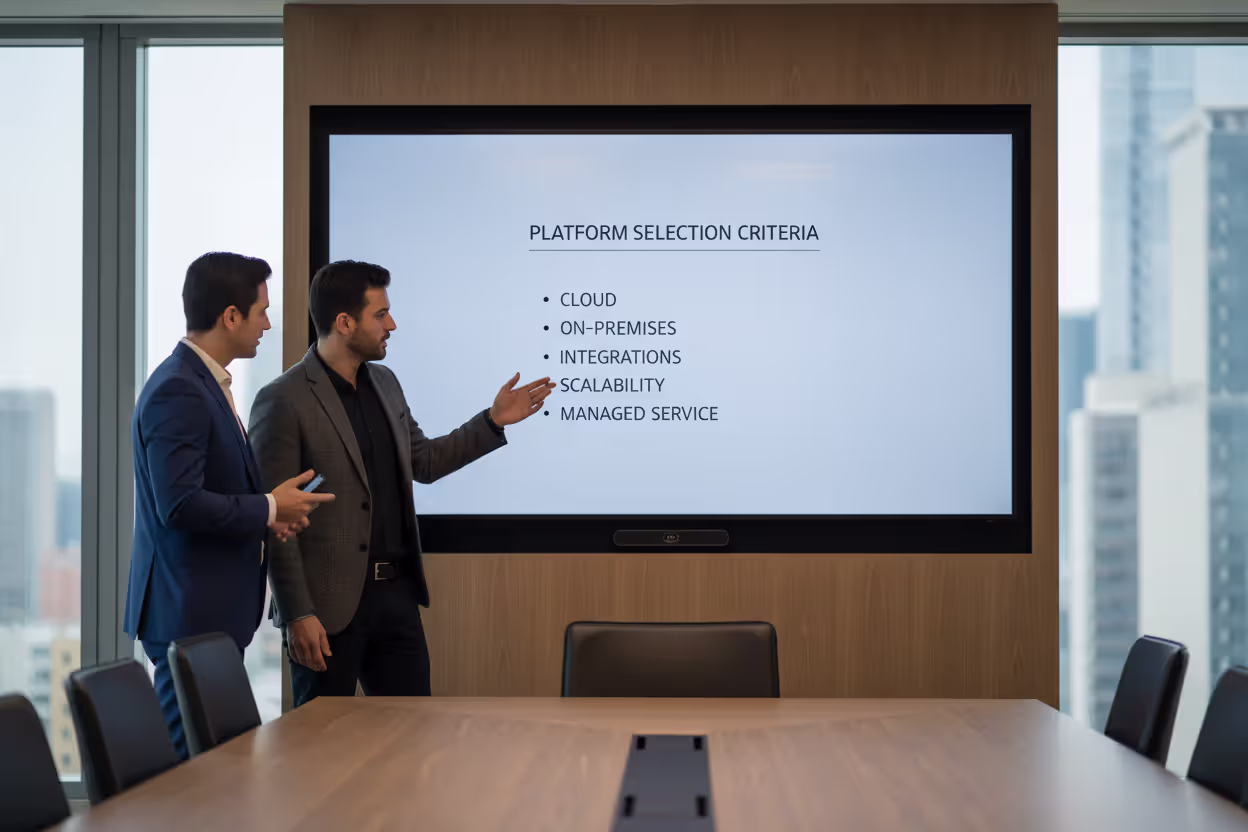 IT team evaluating EDR platform deployment and integration options