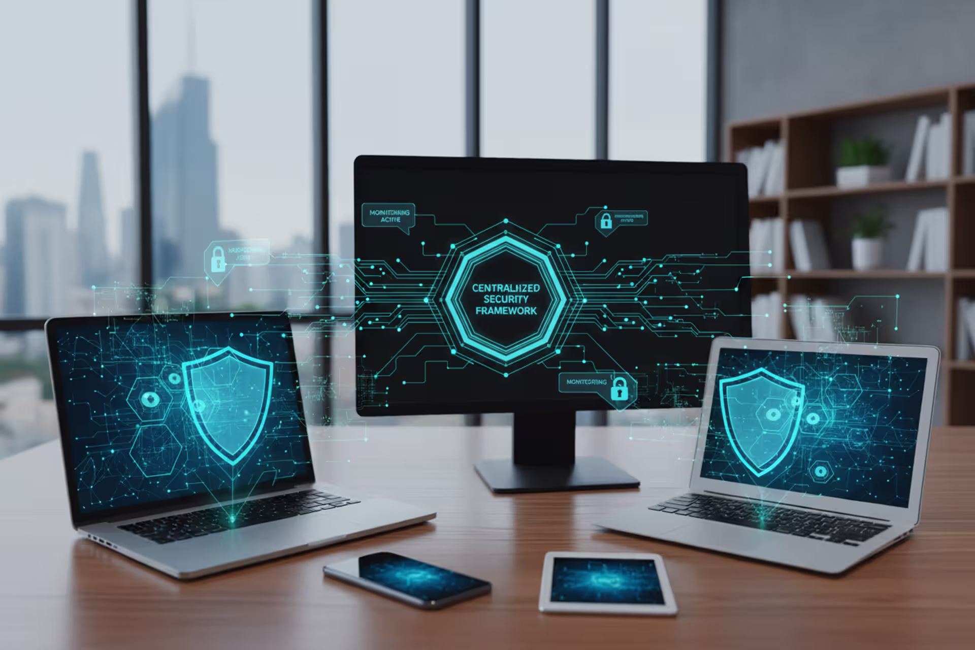 Endpoint security protecting multiple business devices
