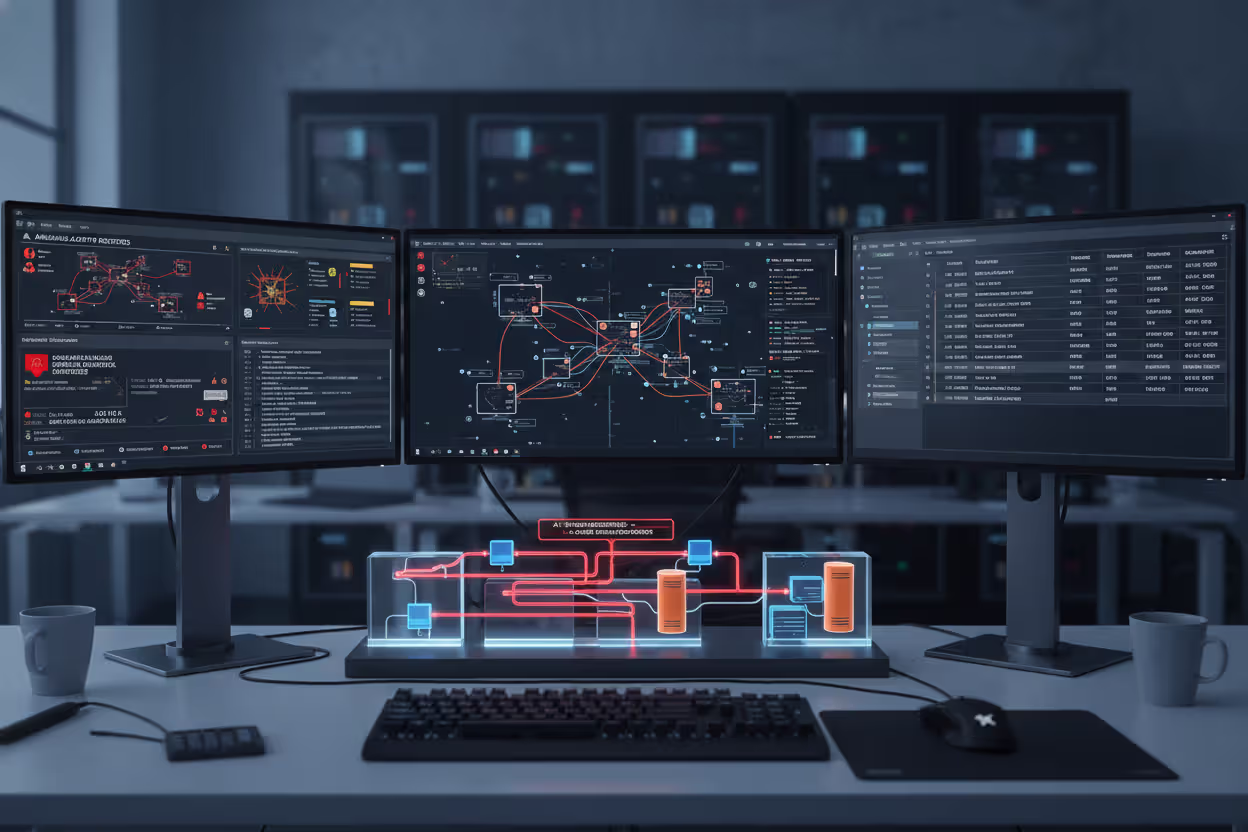 Security analyst monitoring lateral movement in a network