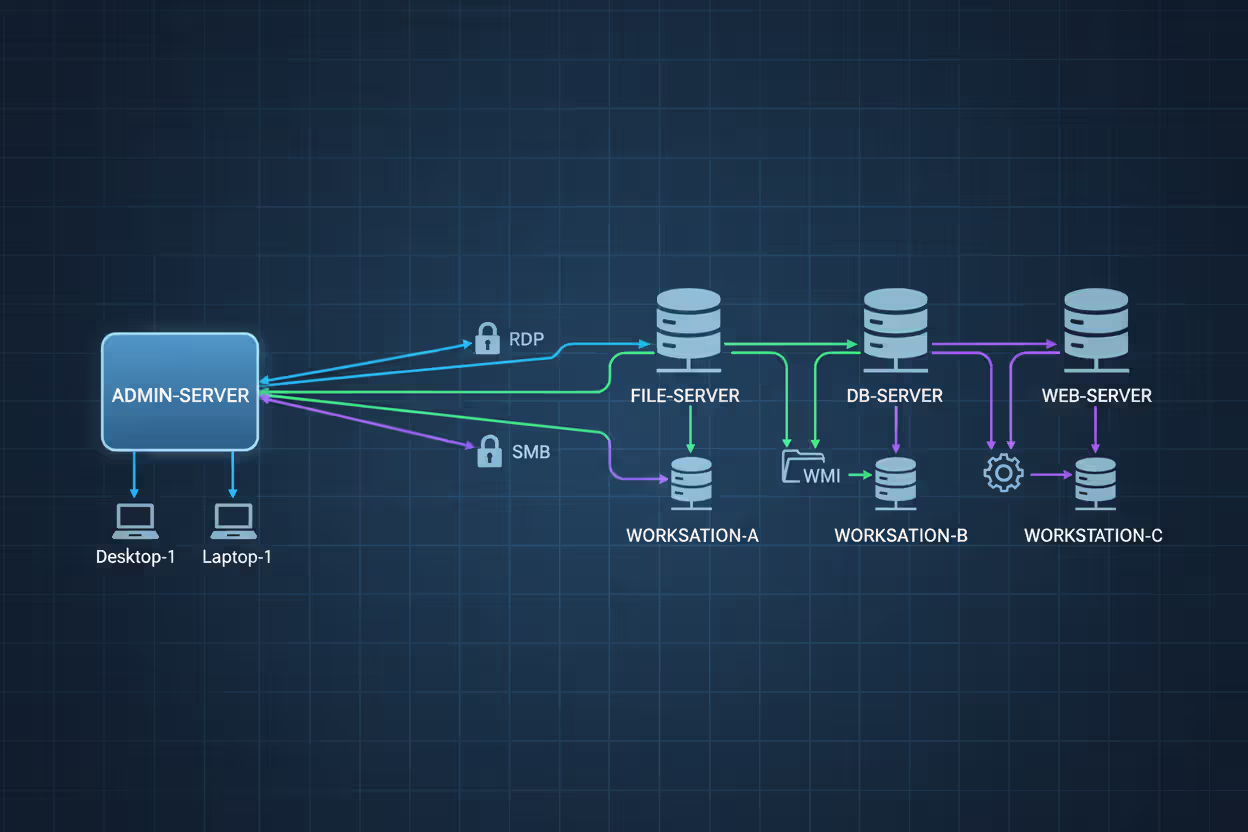 Remote administration protocols used for lateral movement