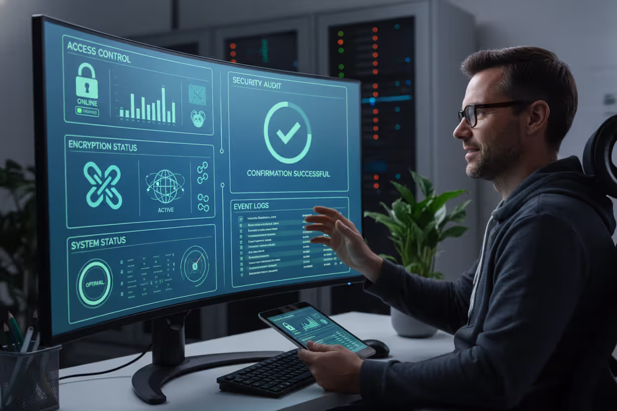 Security audit dashboard for a cloud service provider